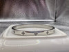 Modern Clover Bangle Bracelet - Stainless Steel