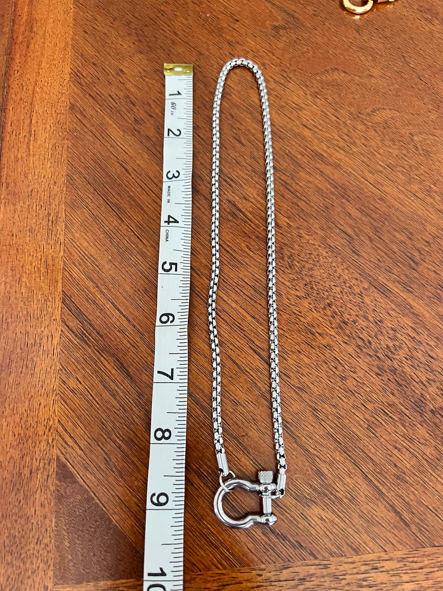 Horse-bit Style Necklace - Titanium Stainless Steel -18K Gold Plated