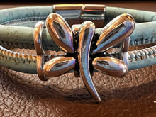 Load image into Gallery viewer, Dragonfly Cork Bracelet - Sky Blue - by Sea Ranch Jewelry