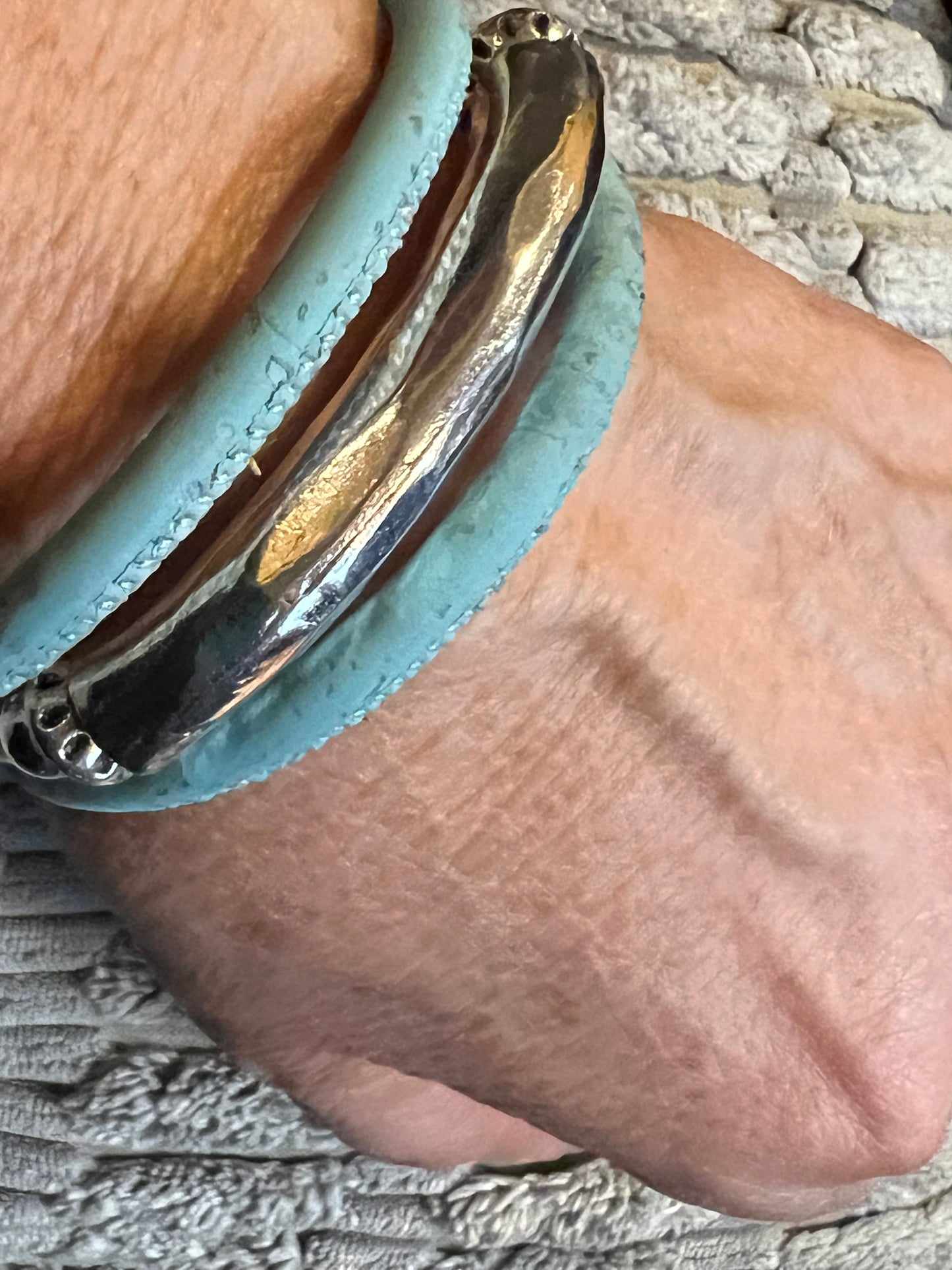 Chunky Triple Cork Beaded Bracelet by Sea Ranch Jewelry
