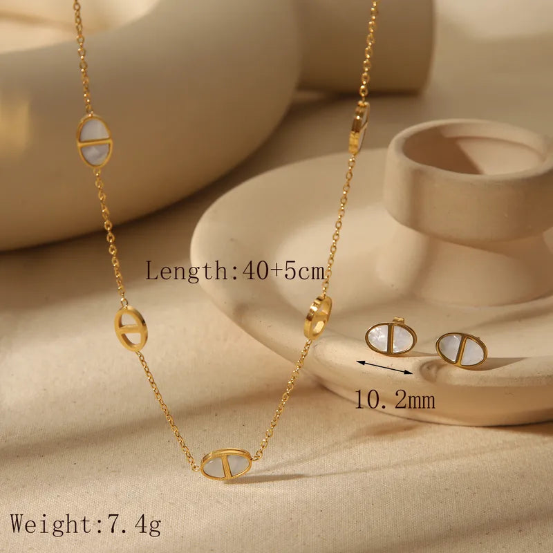 Delicato - Mother of Pearl Inlay Jewelry Set