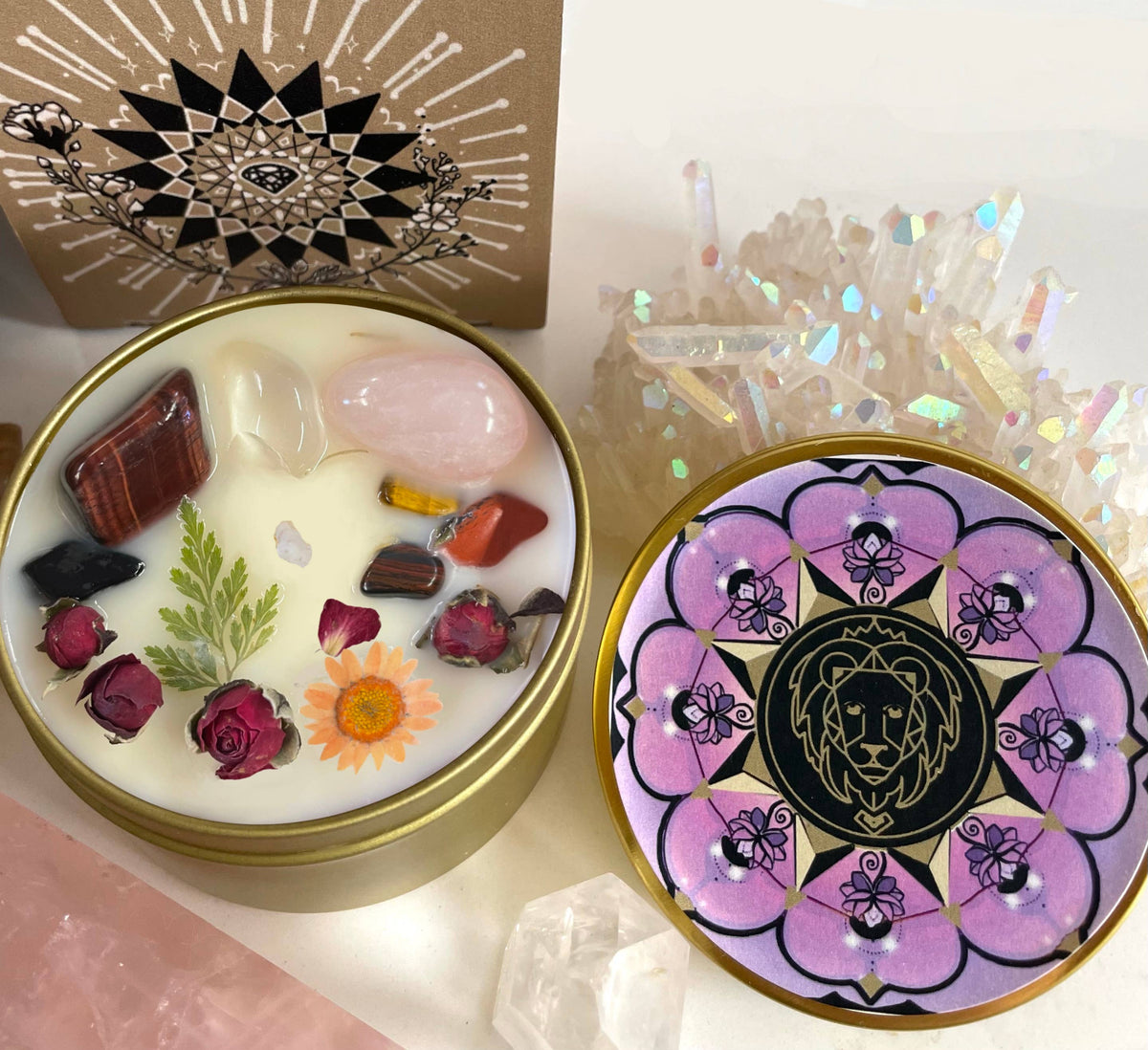 Zodiac Crystal Candles by Namaste Home