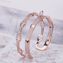 Load image into Gallery viewer, Double the Bling Bangle