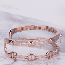 Load image into Gallery viewer, Double the Bling Bangle