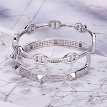 Load image into Gallery viewer, Double the Bling Bangle