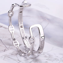 Load image into Gallery viewer, Double the Bling Bangle