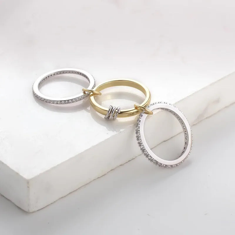 Stack Ring Set with CZs