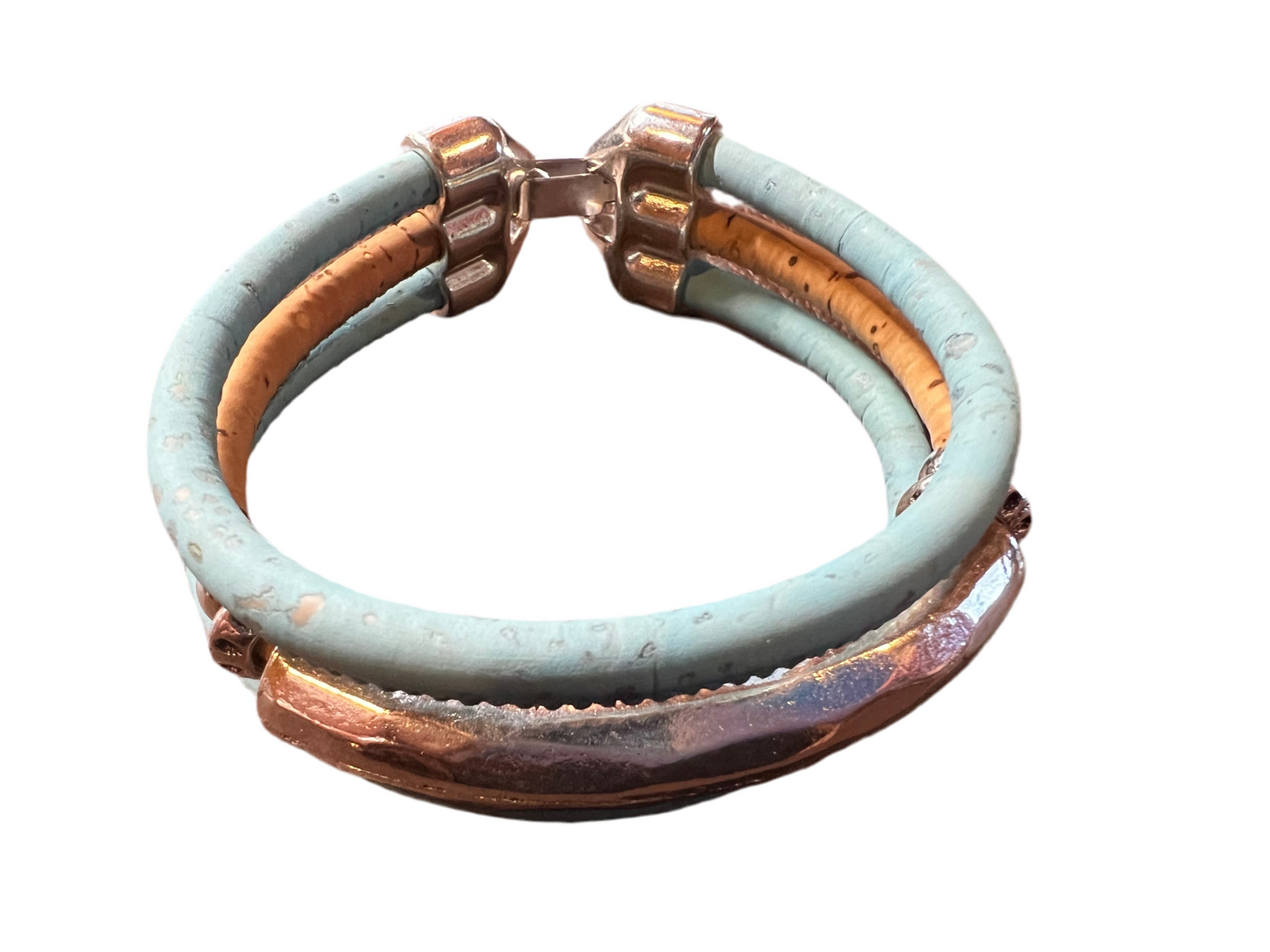 Chunky Triple Cork Beaded Bracelet by Sea Ranch Jewelry