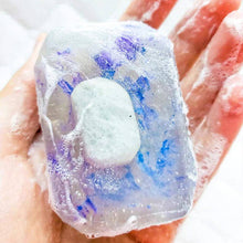 Load image into Gallery viewer, Moon Child - 3oz Rainbow Moonstone Crystal Infused Bar Soap
