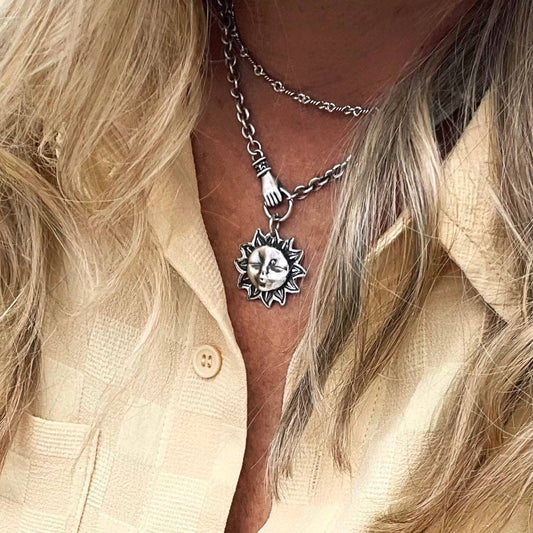 "Never Let Go" Sun-kissed Sterling Necklace by Heidi J Hale