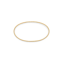 Load image into Gallery viewer, 14/20 Gold Filled Diamond Cut Sparkle Wire Bangle Bracelet
