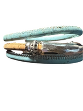 Load image into Gallery viewer, Chunky Triple Cork Beaded Bracelet by Sea Ranch Jewelry
