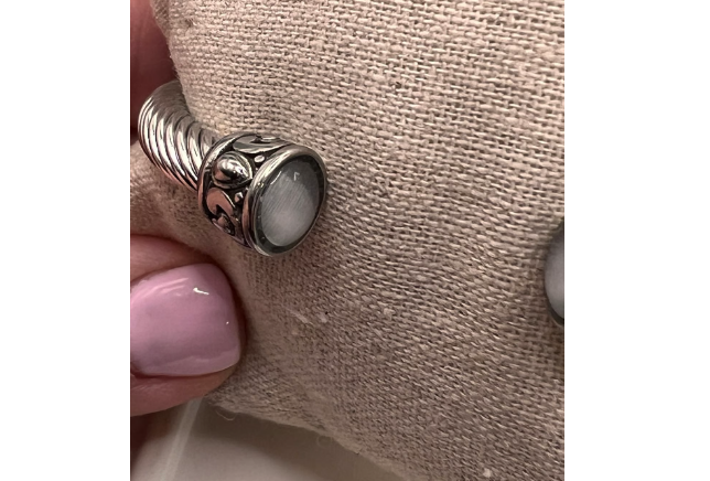 Greystone Cable Twist Bangle Bracelet