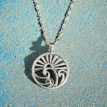Load image into Gallery viewer, Happiness Comes in Waves Necklace by Jackie Gallagher Designs
