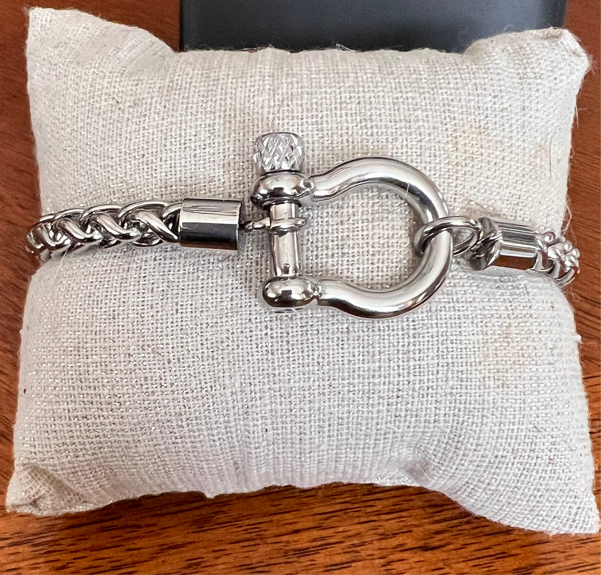Stainless Steel Horse-bit Clasp Bracelet