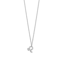 Load image into Gallery viewer, 16&quot; Rhodium Plated CZ Zodiac Necklace (All Signs)
