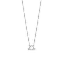 Load image into Gallery viewer, 16&quot; Rhodium Plated CZ Zodiac Necklace (All Signs)
