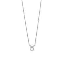 Load image into Gallery viewer, 16&quot; Rhodium Plated CZ Zodiac Necklace (All Signs)
