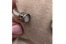 Load image into Gallery viewer, Greystone Cable Twist Bangle Bracelet
