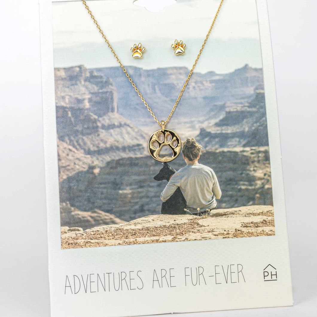 Adventures Are Fur-Ever Sentiment Card by Pink House Imports