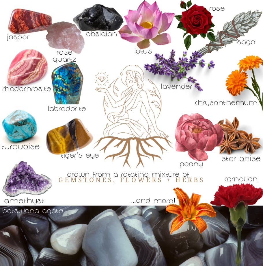 Zodiac Crystal Candles by Namaste Home