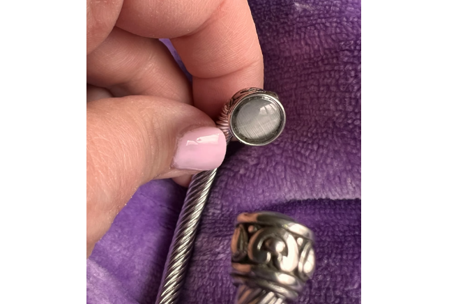 Greystone Cable Twist Bangle Bracelet