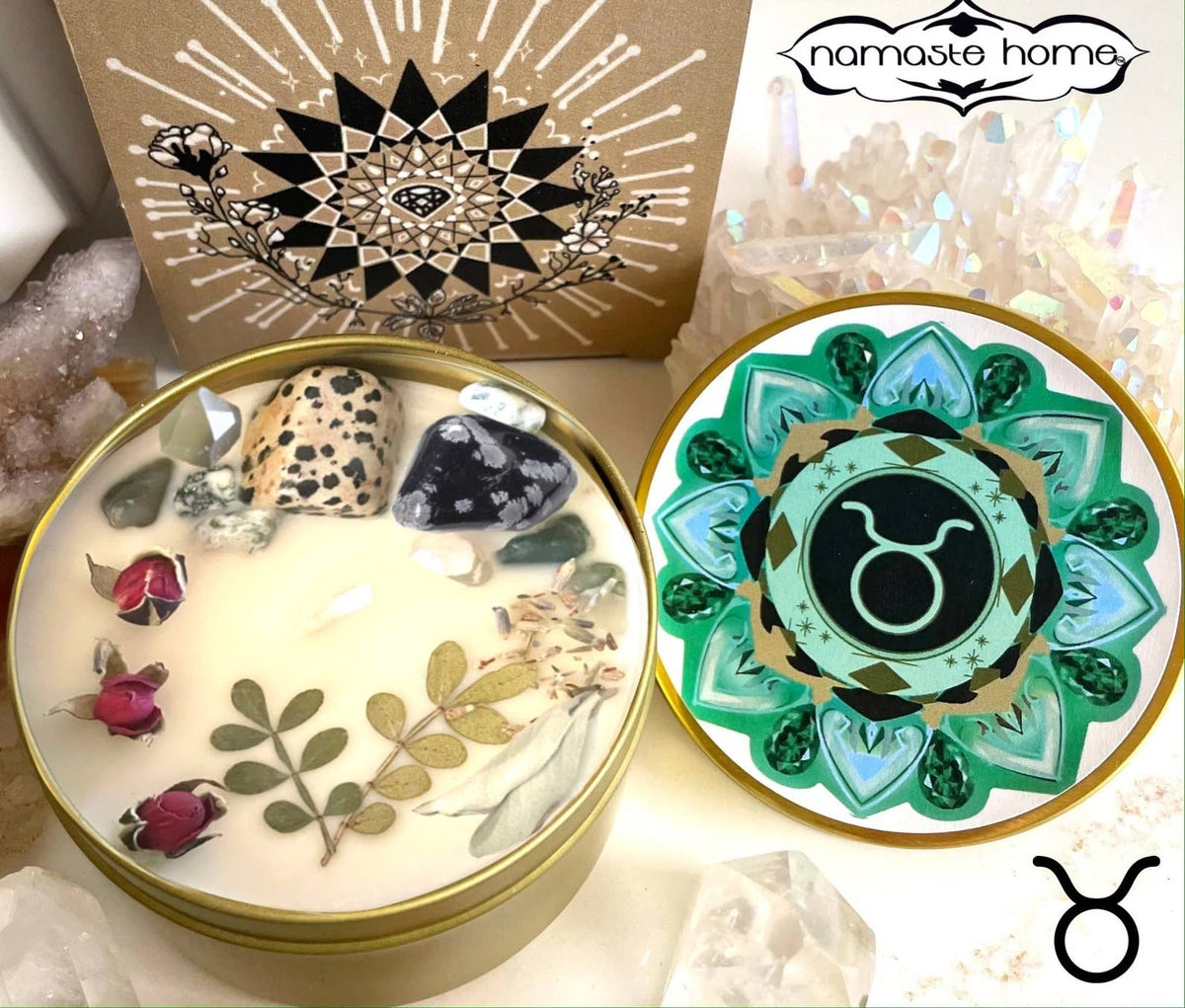 Zodiac Crystal Candles by Namaste Home
