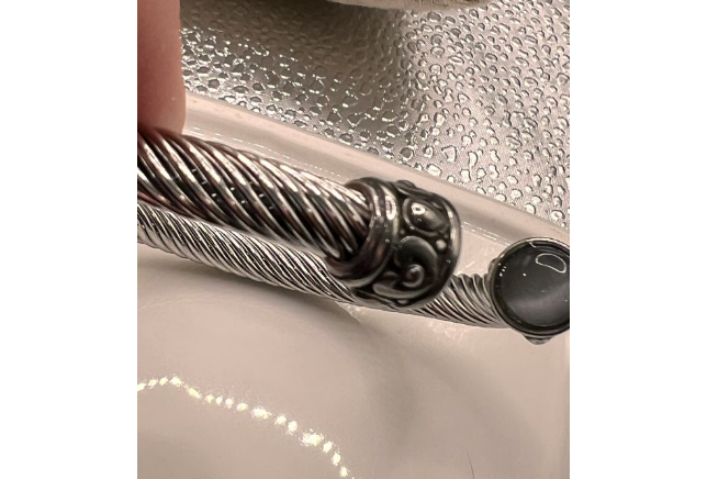 Greystone Cable Twist Bangle Bracelet