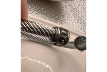 Load image into Gallery viewer, Greystone Cable Twist Bangle Bracelet
