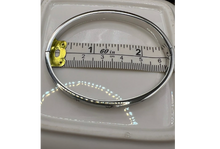 Load image into Gallery viewer, Modern Clover Bangle Bracelet - Stainless Steel
