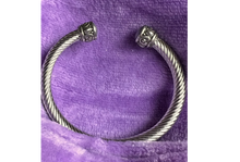 Load image into Gallery viewer, Greystone Cable Twist Bangle Bracelet
