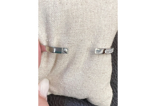 Load image into Gallery viewer, Stainless Steel Lock Charm Bangle Bracelet
