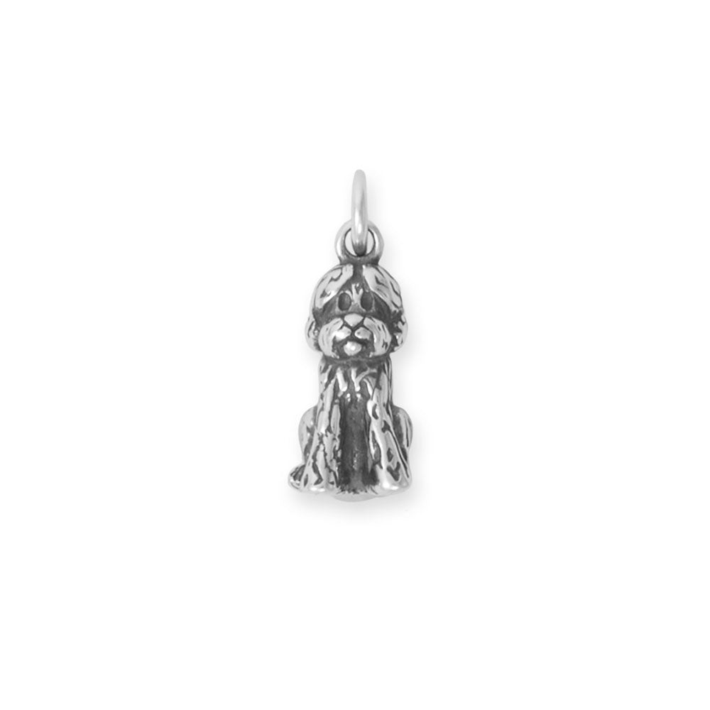 3D Sitting Labradoodle Charm