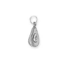 Load image into Gallery viewer, Oxidized 3D Avocado Half Charm
