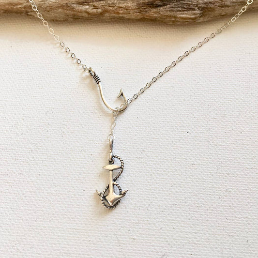 Hook, Line & Sinker Necklace by Jackie Gallagher Designs
