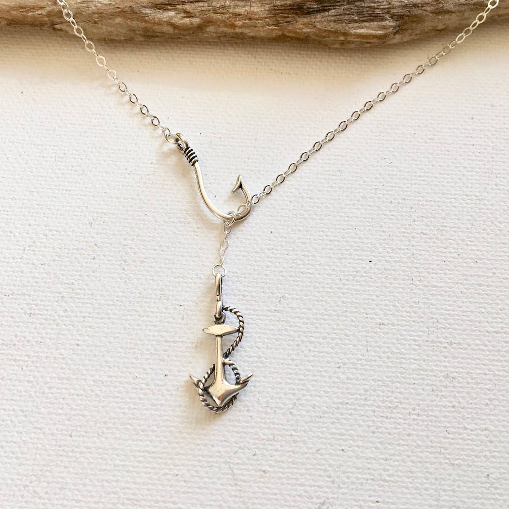 Hook, Line & Sinker Necklace by Jackie Gallagher Designs