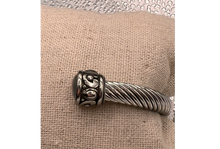 Load image into Gallery viewer, Greystone Cable Twist Bangle Bracelet
