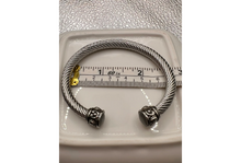Load image into Gallery viewer, Greystone Cable Twist Bangle Bracelet
