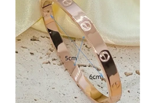 Load image into Gallery viewer, Rose Gold Bangle Bracelet - Titanium Stainless Steel
