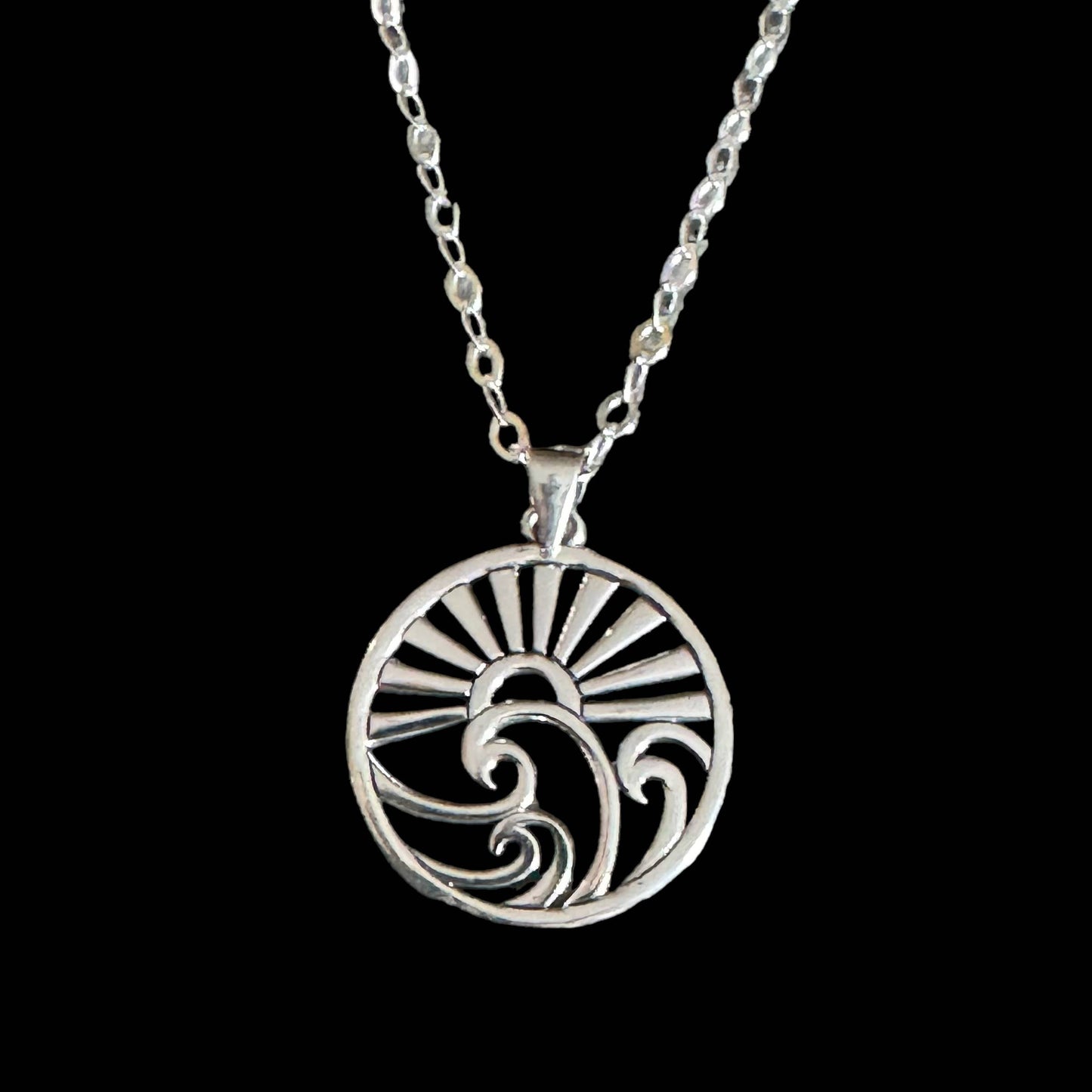 Happiness Comes in Waves Necklace by Jackie Gallagher Designs
