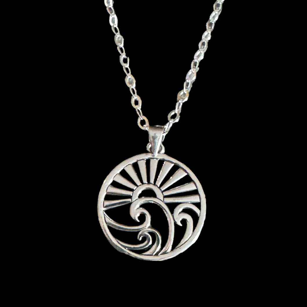 Happiness Comes in Waves Necklace by Jackie Gallagher Designs