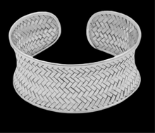 Load image into Gallery viewer, Sterling Silver Woven Cuff Bracelet

