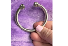 Load image into Gallery viewer, Greystone Cable Twist Bangle Bracelet
