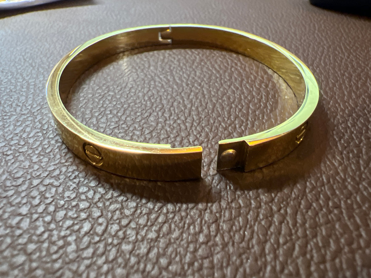 Titanium Steel Bangle Bracelet