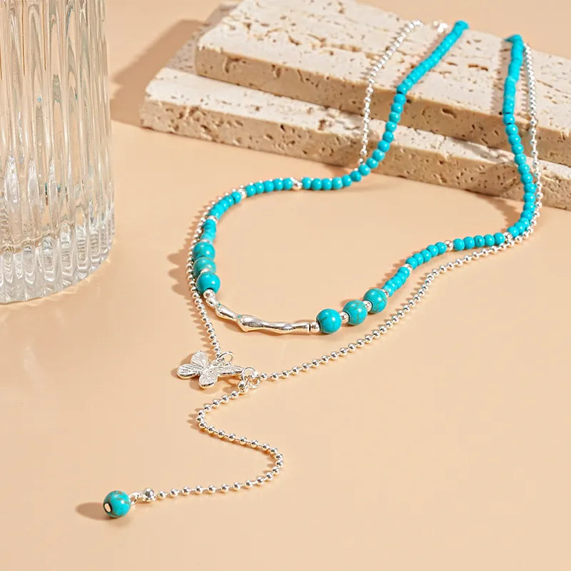 Beads-n-Butterfly Necklace Set