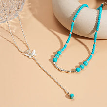 Load image into Gallery viewer, Beads-n-Butterfly Necklace Set
