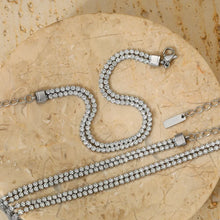 Load image into Gallery viewer, Dazzling Double Row CZ Necklace
