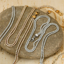 Load image into Gallery viewer, Dazzling Double Row CZ Necklace
