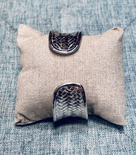 Load image into Gallery viewer, Sterling Silver Woven Cuff Bracelet
