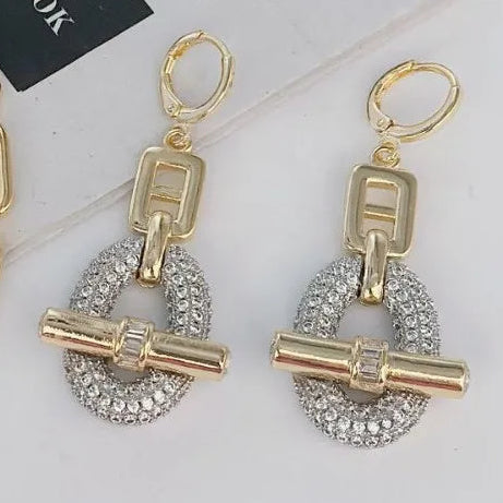 Elegant Crystal Drop Earrings